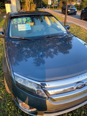 Blue 2012 Ford Fusion SEL