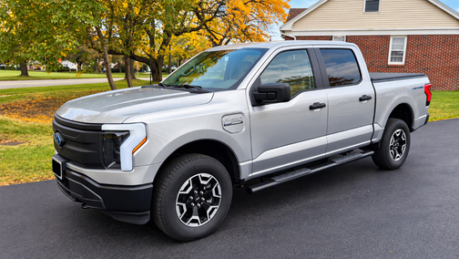 Silver 2023 Ford F-150 Lightning Pro