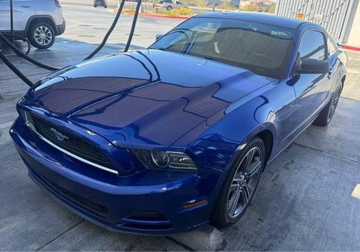 Blue 2013 Ford Mustang V6 Premium