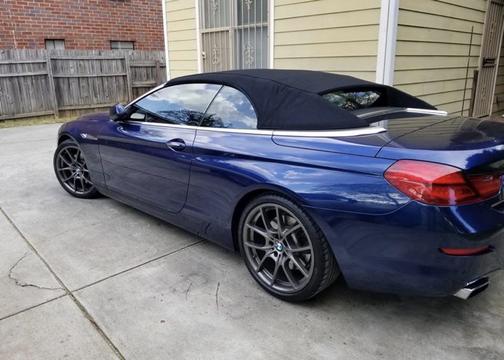 Blue 2012 BMW 650 i