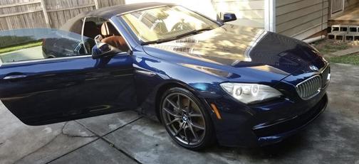 Blue 2012 BMW 650 i