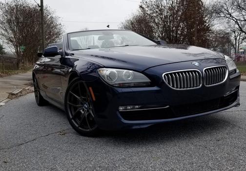 Blue 2012 BMW 650 i