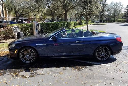 Blue 2012 BMW 650 i