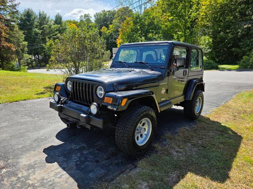 Black 2002 Jeep Wrangler Sahara