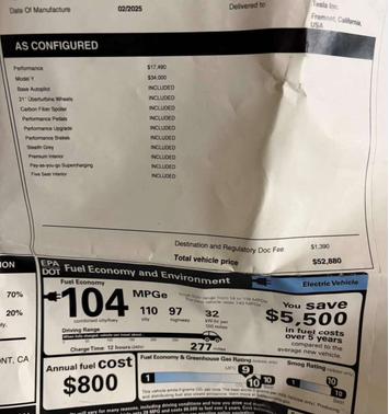 2025 Tesla Model Y Performance