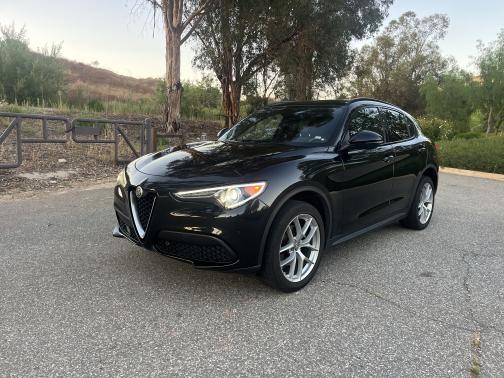 Black 2018 Alfa Romeo Stelvio Ti Sport