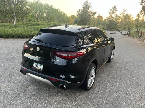 Black 2018 Alfa Romeo Stelvio Ti Sport