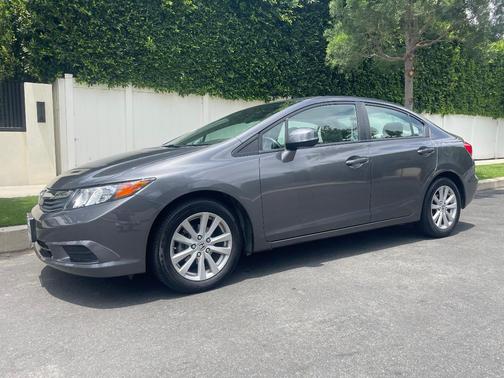 Gray 2012 Honda Civic EX-L