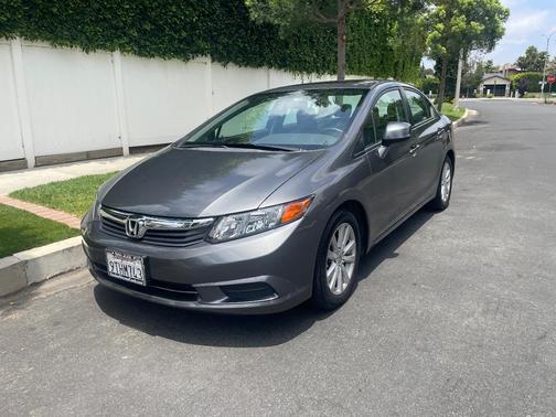 Gray 2012 Honda Civic EX-L