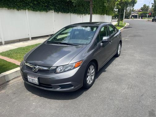 Gray 2012 Honda Civic EX-L
