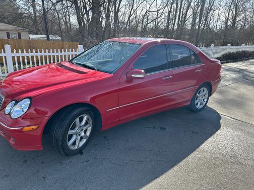Red 2007 Mercedes-Benz C-Class C280 4MATIC