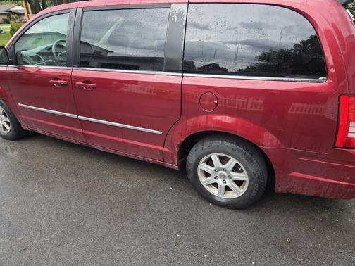 Red 2010 Chrysler Town & Country Touring