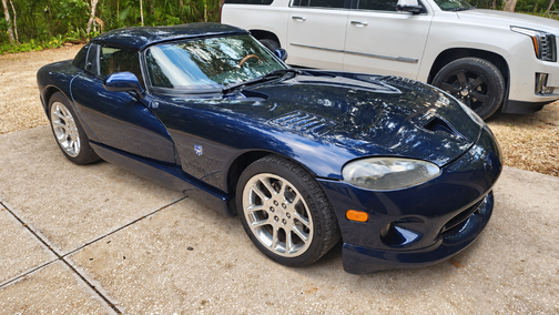 Blue 2001 Dodge Viper RT-10