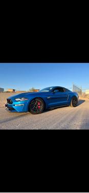 Blue 2021 Ford Mustang GT Premium
