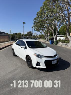 White 2016 Toyota Corolla S