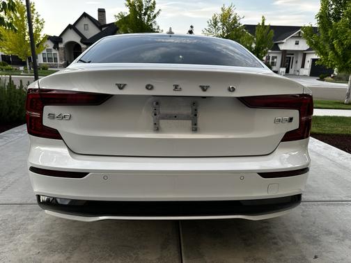 White 2023 Volvo S60 B5 Plus Dark Theme