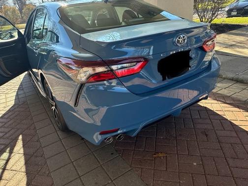Blue 2024 Toyota Camry Hybrid SE