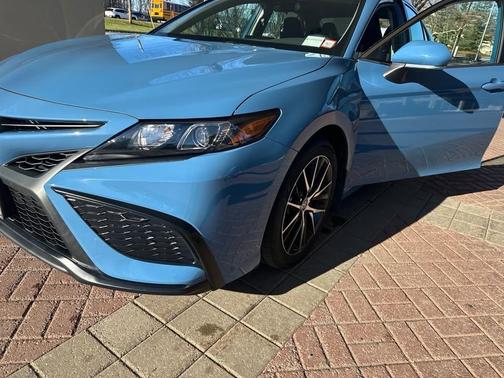 Blue 2024 Toyota Camry Hybrid SE