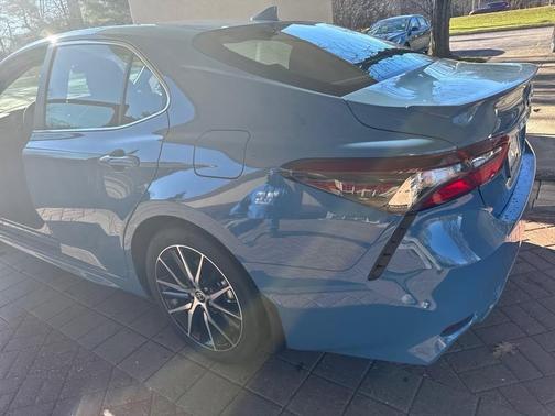 Blue 2024 Toyota Camry Hybrid SE