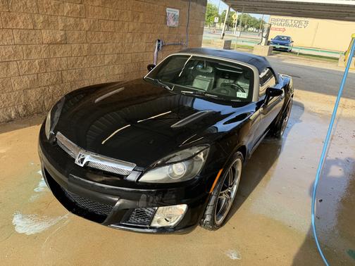 Black 2008 Saturn Sky Red Line