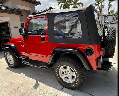 Red 2006 Jeep Wrangler X