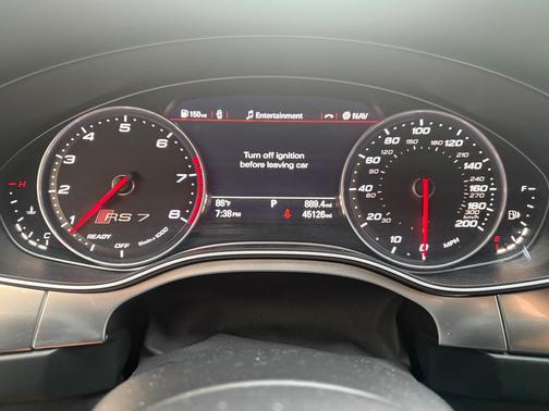 Silver 2016 Audi RS 7 4.0T Prestige