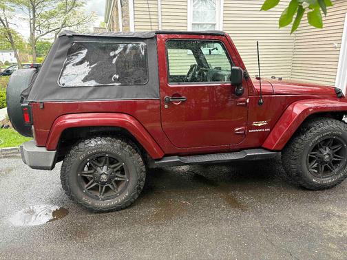 Red 2008 Jeep Wrangler Sahara