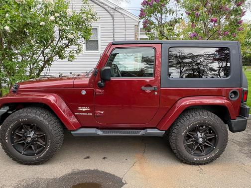 Red 2008 Jeep Wrangler Sahara