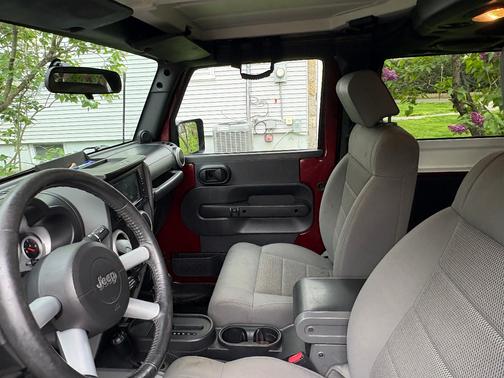 Red 2008 Jeep Wrangler Sahara