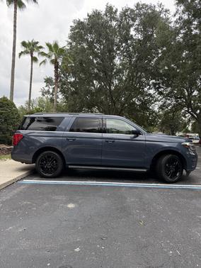 Blue 2022 Ford Expedition Max XLT