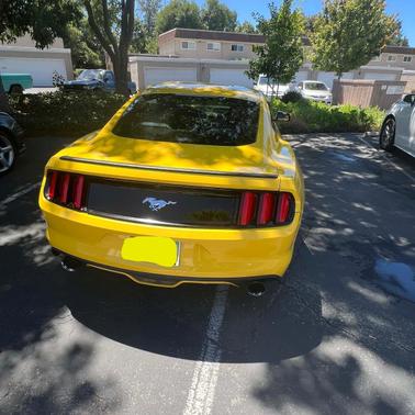 Yellow 2015 Ford Mustang EcoBoost Premium