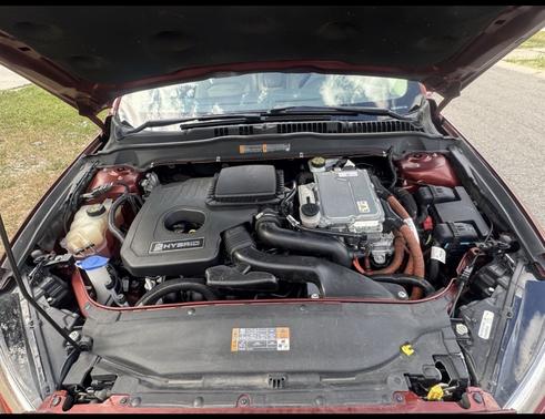 Red 2014 Ford Fusion Hybrid SE