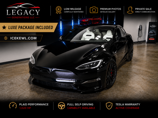 Black 2026 Tesla Model S Plaid