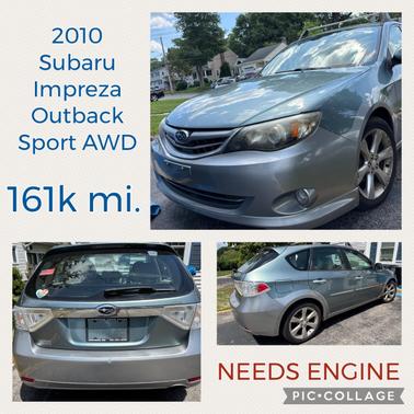 Blue 2010 Subaru Impreza Outback Sport