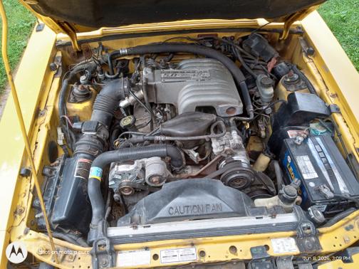 Yellow 1993 Ford Mustang LX 5.0L