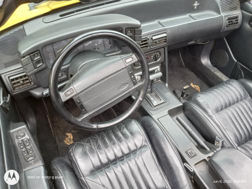 Yellow 1993 Ford Mustang LX 5.0L