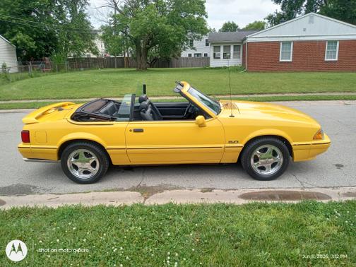 Yellow 1993 Ford Mustang LX 5.0L
