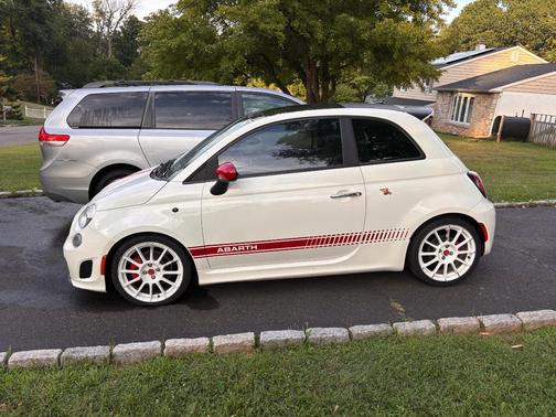 White 2015 FIAT 500 Abarth