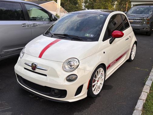 White 2015 FIAT 500 Abarth