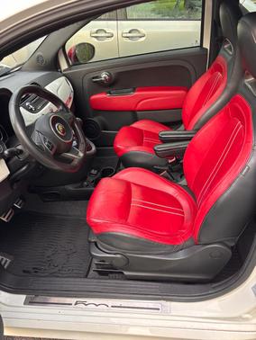 White 2015 FIAT 500 Abarth