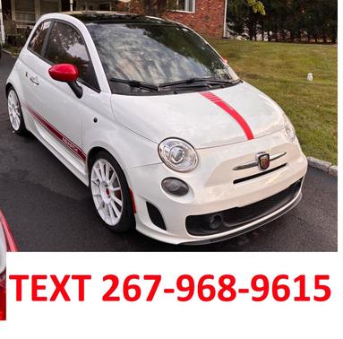 White 2015 FIAT 500 Abarth