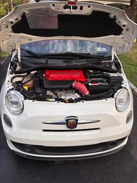 White 2015 FIAT 500 Abarth