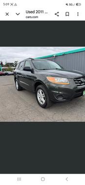 Black 2011 Hyundai SANTA FE Limited