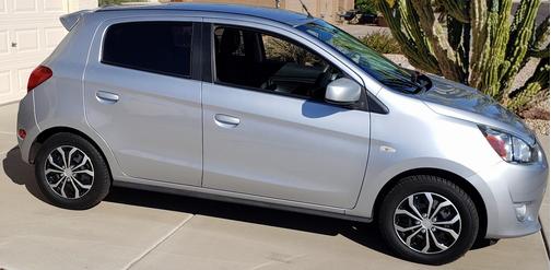 Silver 2014 Mitsubishi Mirage DE