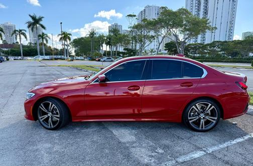 Red 2022 BMW 330 i