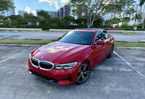 Red 2022 BMW 330 i