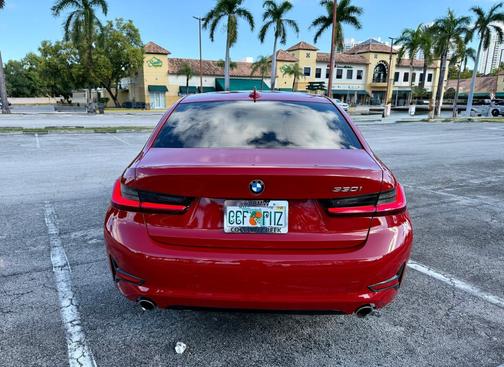 Red 2022 BMW 330 i