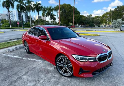 Red 2022 BMW 330 i