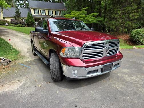 Red 2017 RAM 1500 Big Horn