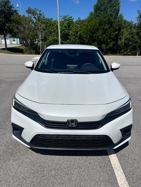White 2022 Honda Civic LX